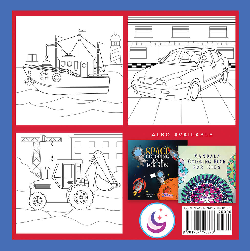Cars and Trucks and Things That Go Coloring Book