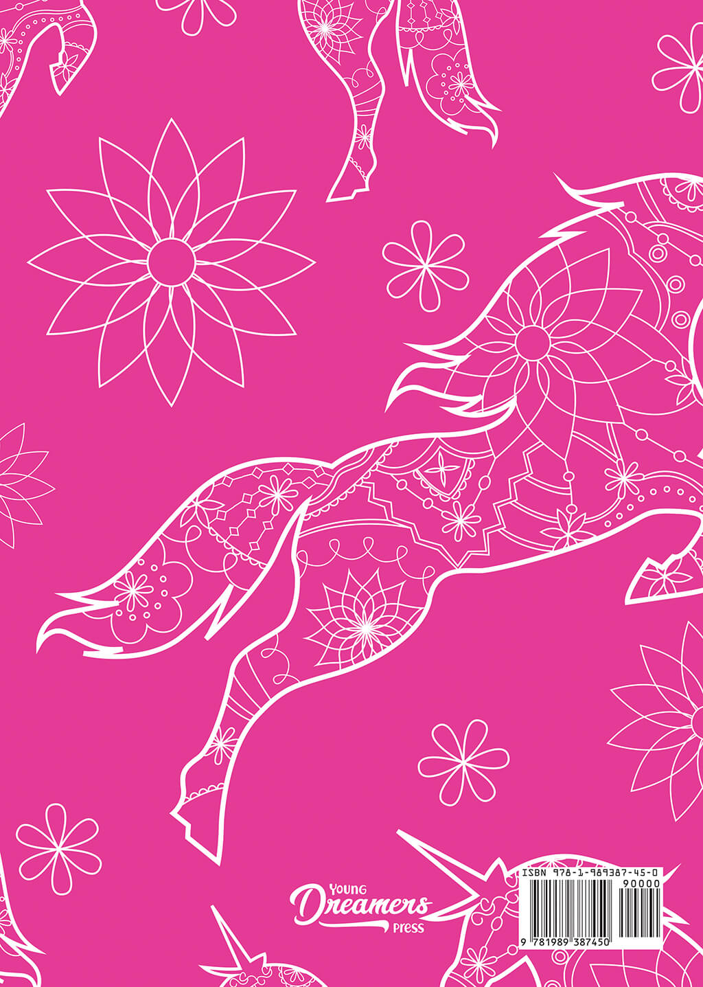 Manuscript Paper: Floral Unicorn | A4 Blank Sheet Music Notebook
