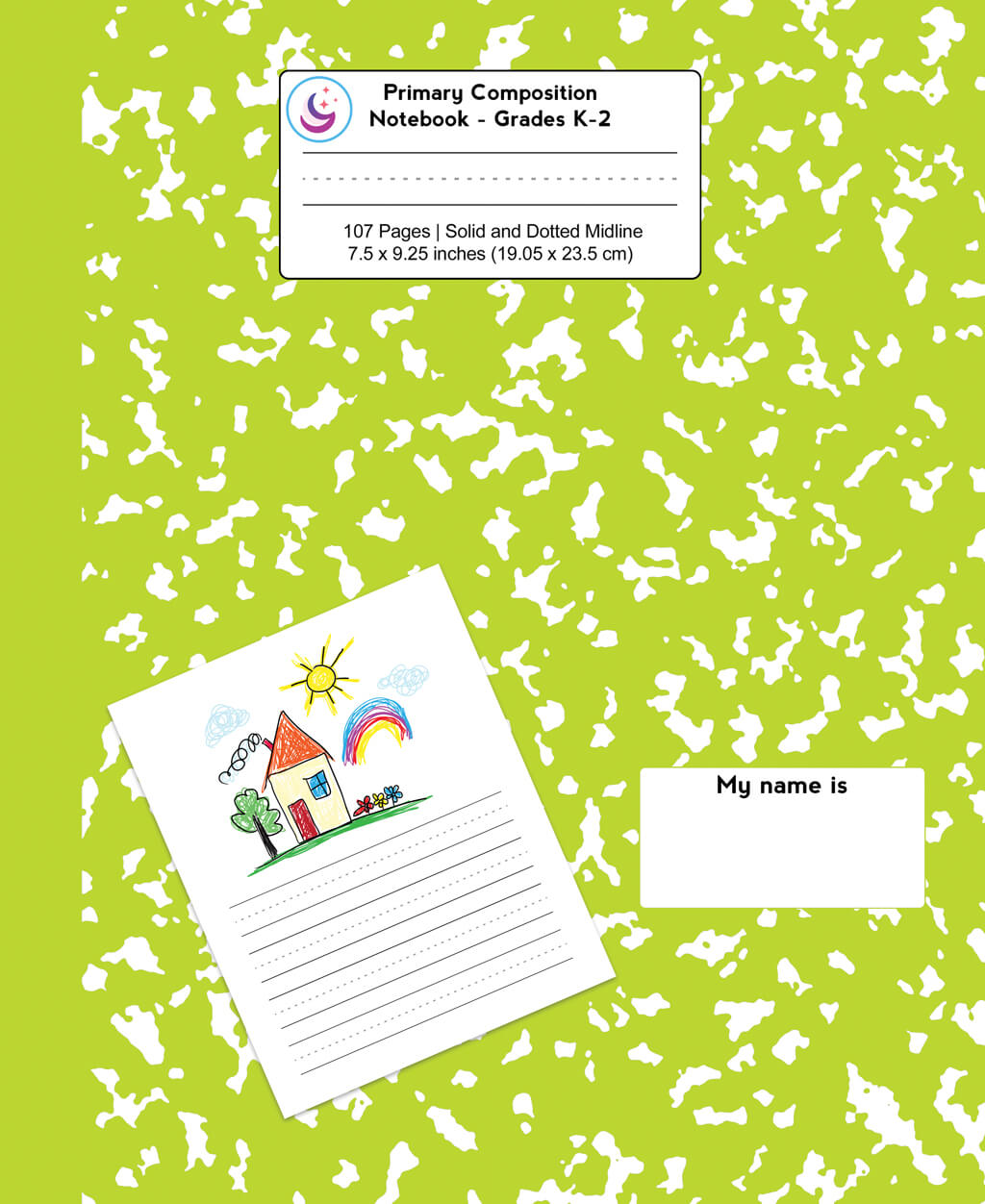 5 Pack of Primary Composition Notebooks: Assorted Colors