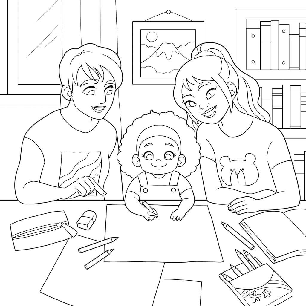 LGBTQ Kids Coloring Book (Spiral Edition)