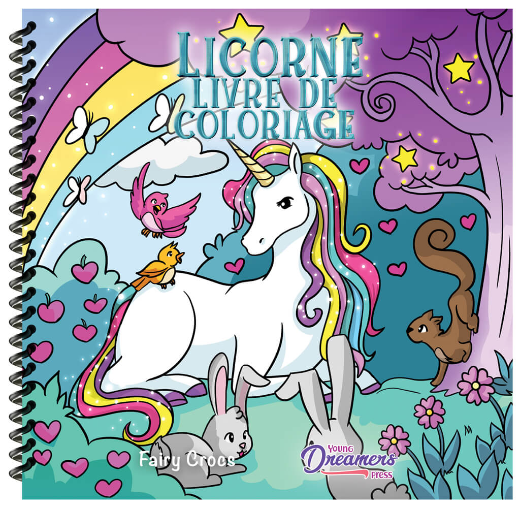 Licorne livre de coloriage (Couverture à spirales)