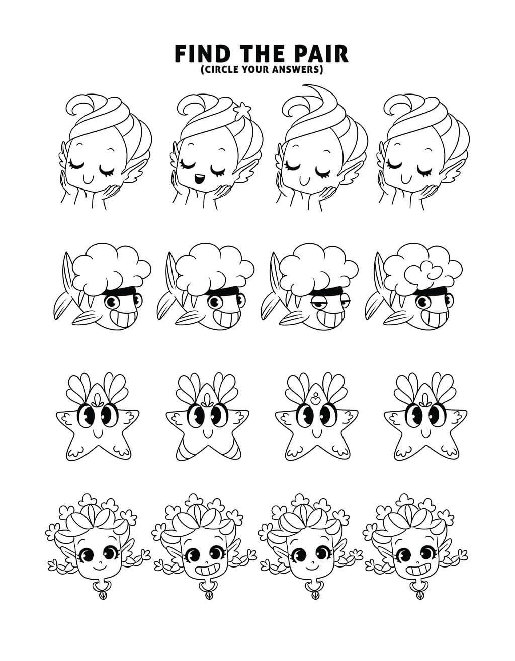 Find the pair puzzle for kids
