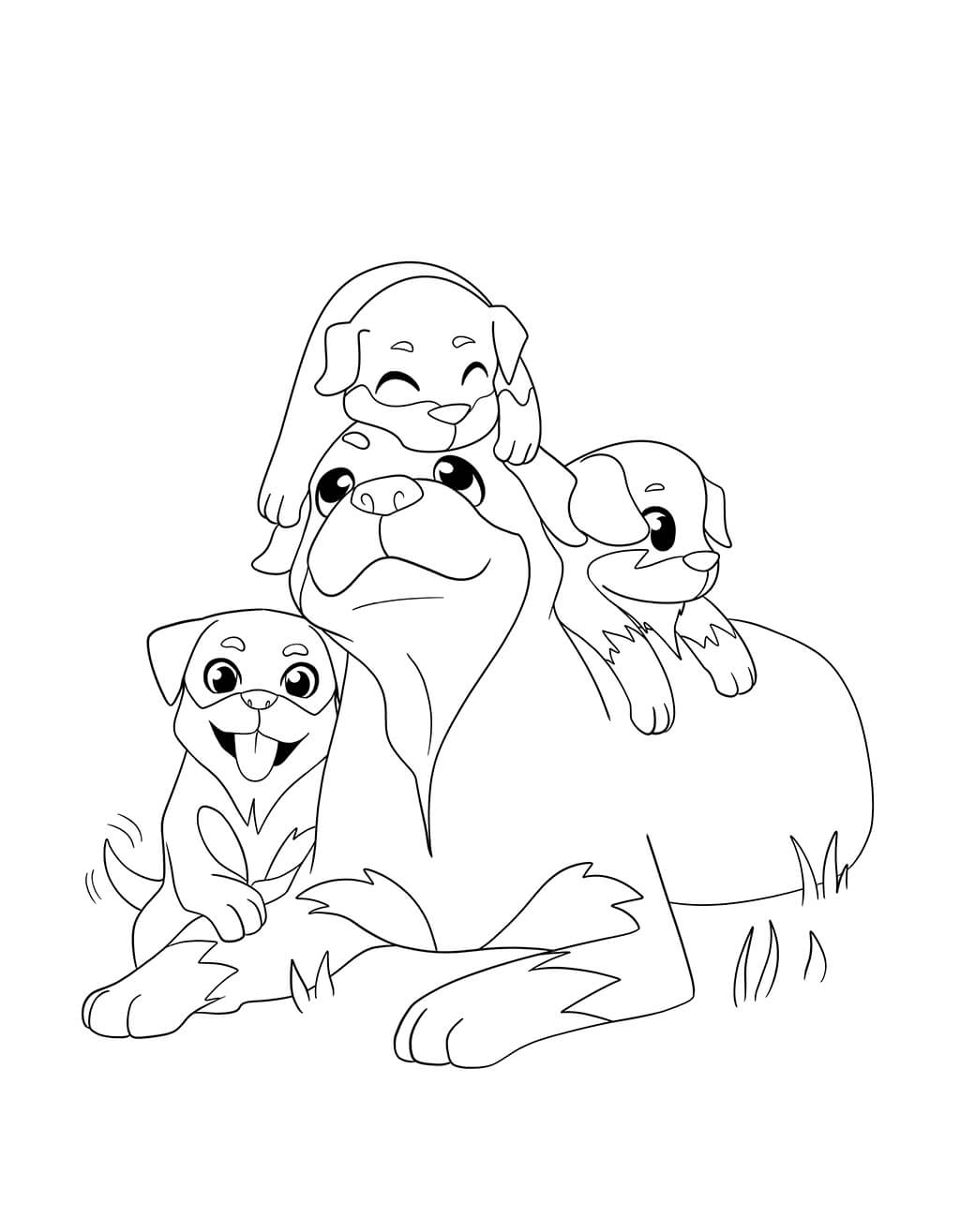 Dog Coloring Book for Kids (Spiral Edition)