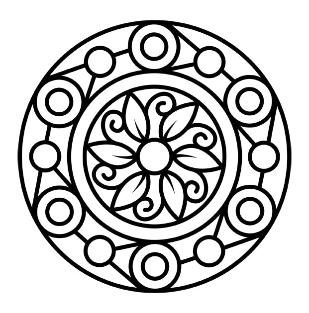 Mindful Mandalas Coloring Book for Kids (Spiral Edition)