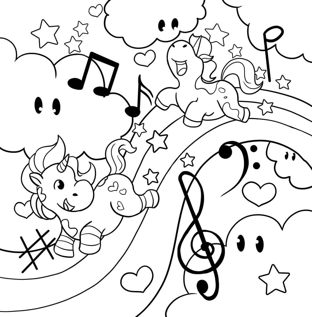 Unicorn Coloring Book for Kids (Spiral Edition)