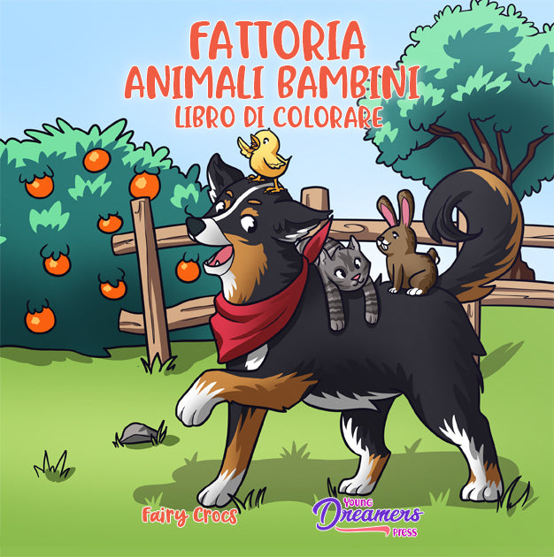 Fattoria animali bambini libro di colorare