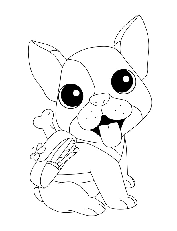 Hond kleurboek voor kinderen