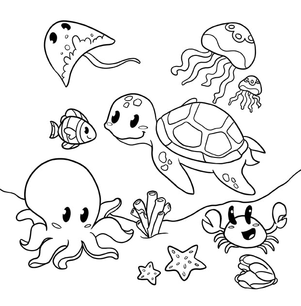 Malbuch Meerjungfrau