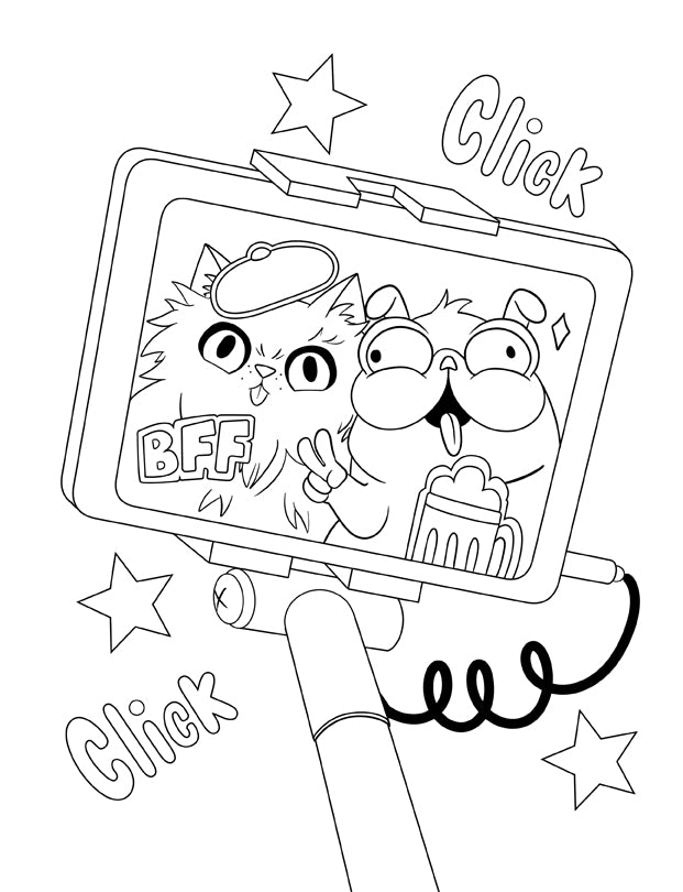 Libro para colorear de gatos para niños de 4 a 8 años