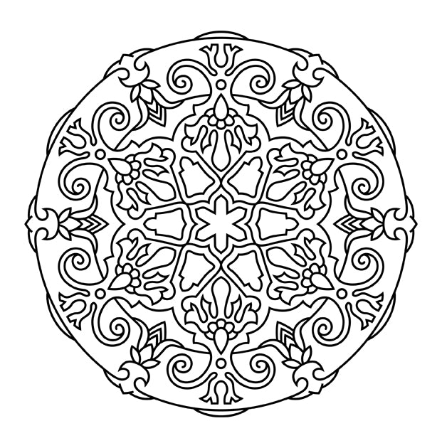 Mindful Mandalas Målarbok för barn