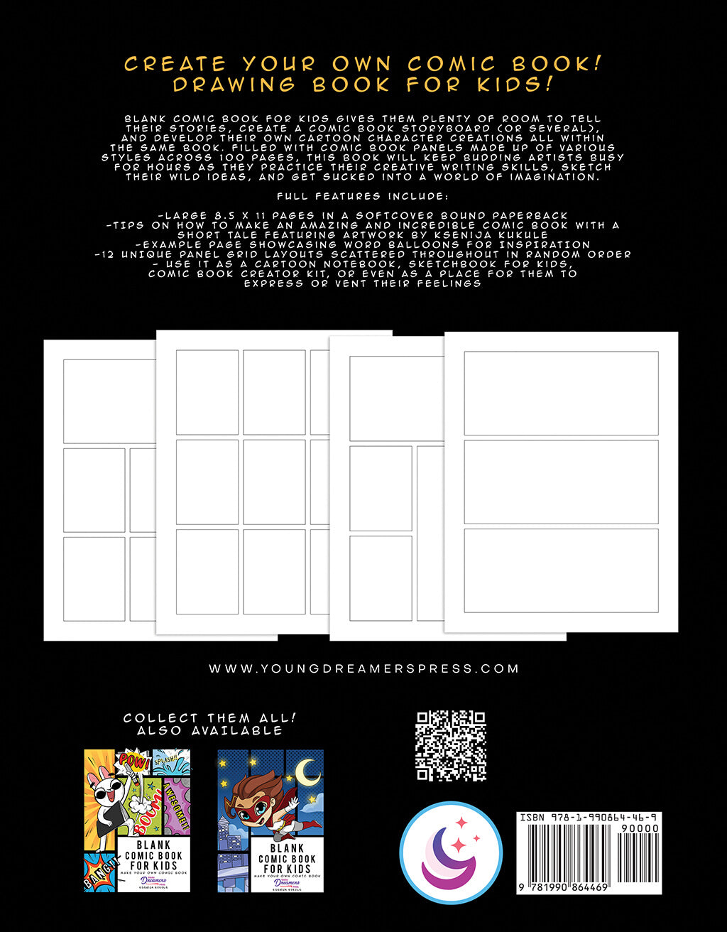 Blank Comic Book for Kids: Draw Your Own Comic Book