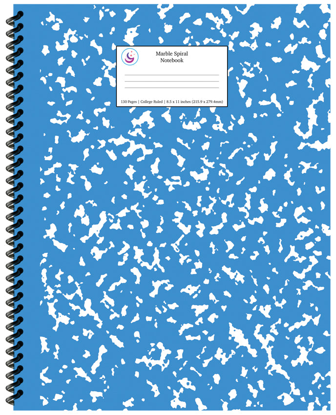 Blue Marble Spiral Notebook 8.5x11 College Ruled – Young Dreamers Press