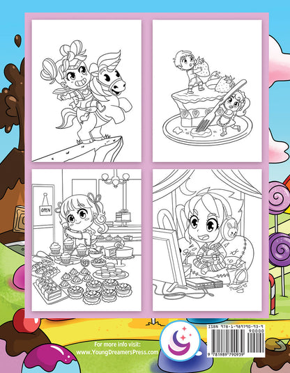 Chibi Girls Coloring Book