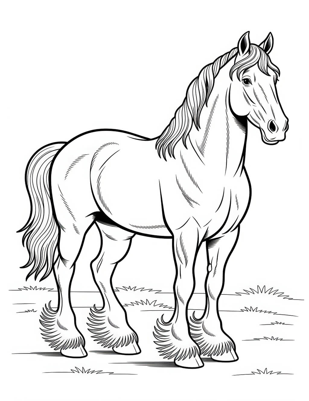 10 Free Horse Coloring Pages