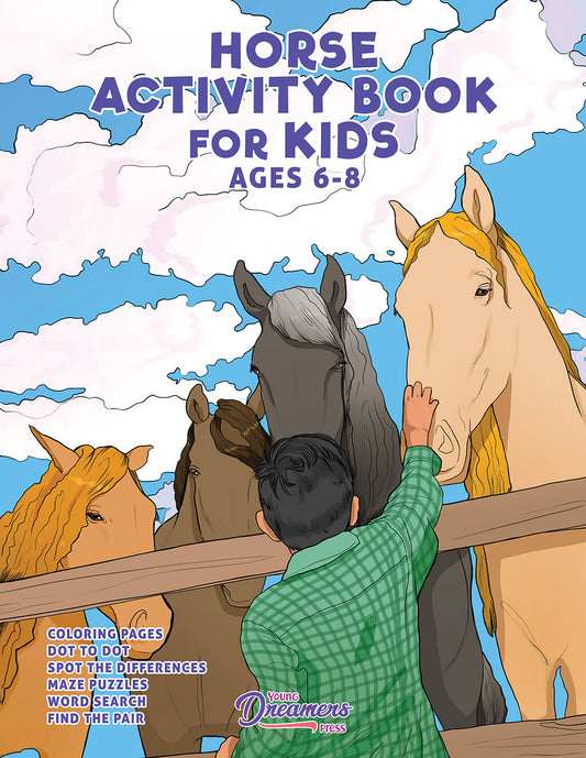 Horse Activity Book for Kids Ages 6-8