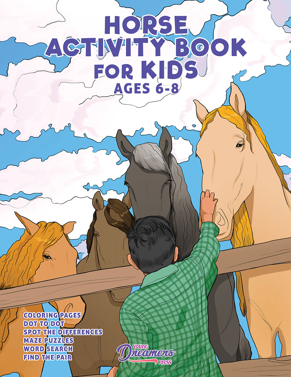 Horse Activity Book for Kids Ages 6-8