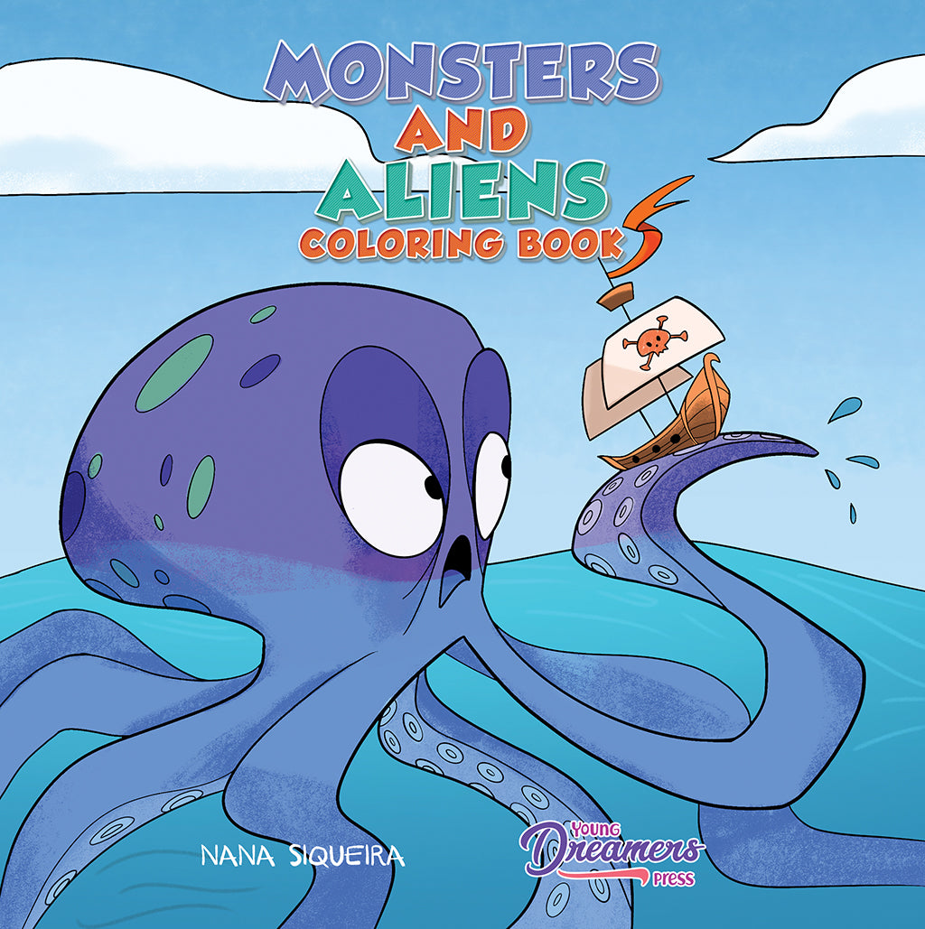 Monsters and Aliens Coloring Book for Kids