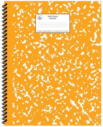 Primary Composition Notebook: Yellow Marble Journal – Young