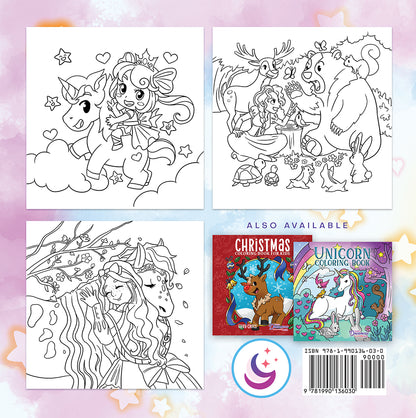 Princess Coloring Book: For Kids Ages 4-8, 9-12