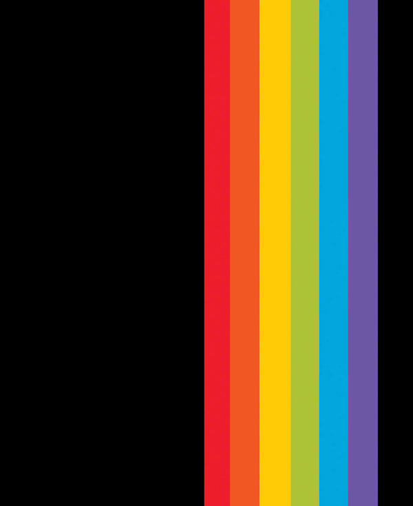 Simple Retro Pride Flag Notebook Wide Ruled