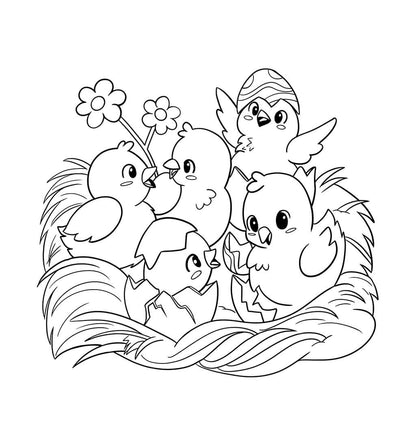 Easter Coloring Book for Kids