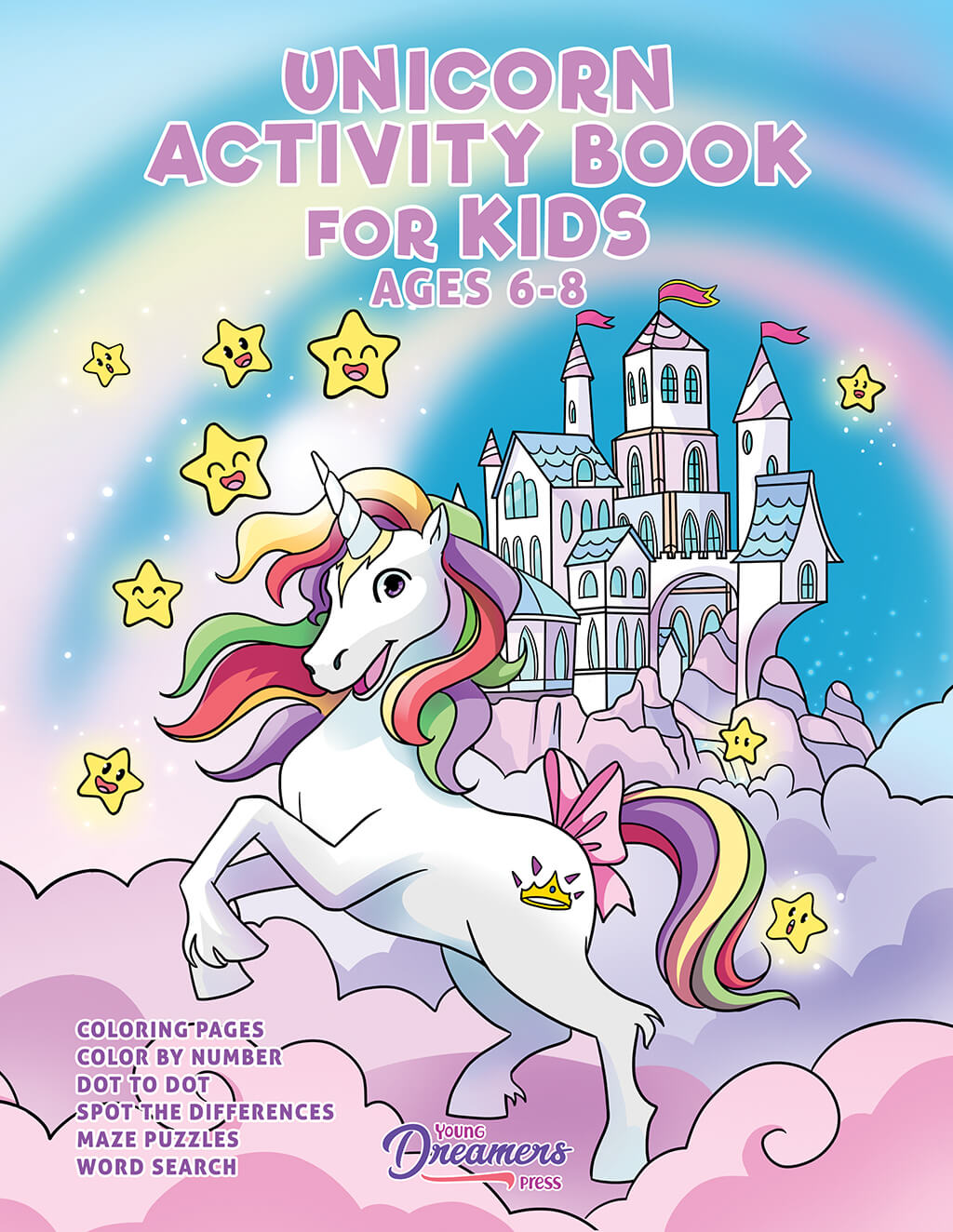 Unicorn Activity Book for Kids Ages 6-8 – Young Dreamers Press