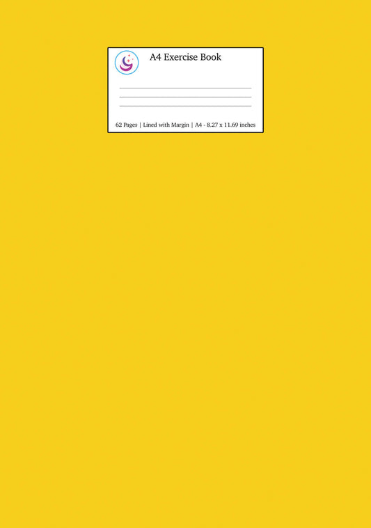 A4 Yellow Exercise Book