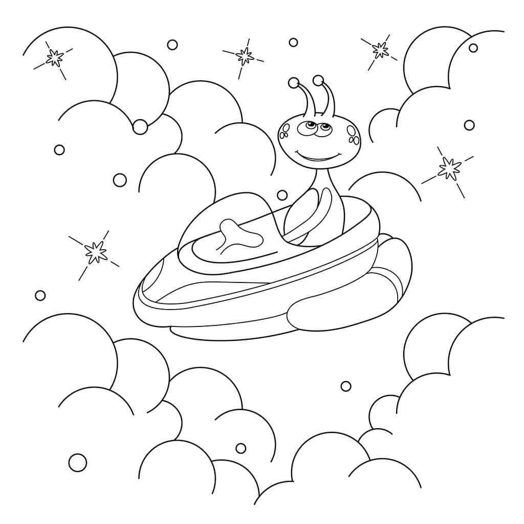 Space Coloring Book for Kids (Spiral Edition)