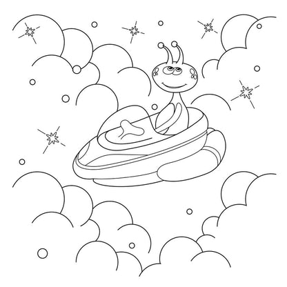 Space Coloring Book for Kids (Spiral Edition)