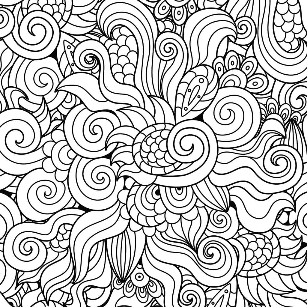 Cute and Playful Patterns Coloring Book