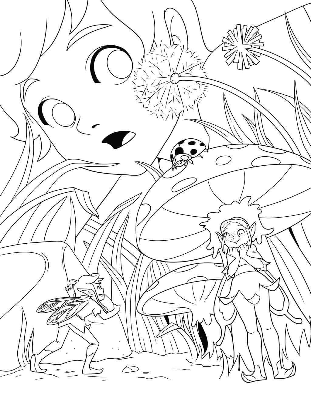 Fairy Coloring Book