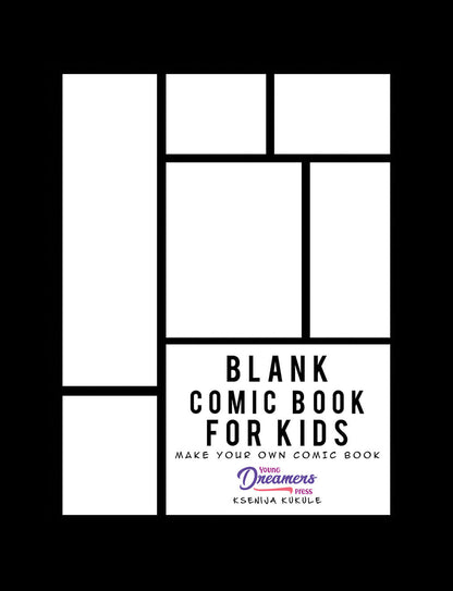 Blank Comic Book for Kids: Draw Your Own Comic Book (Hardcover)