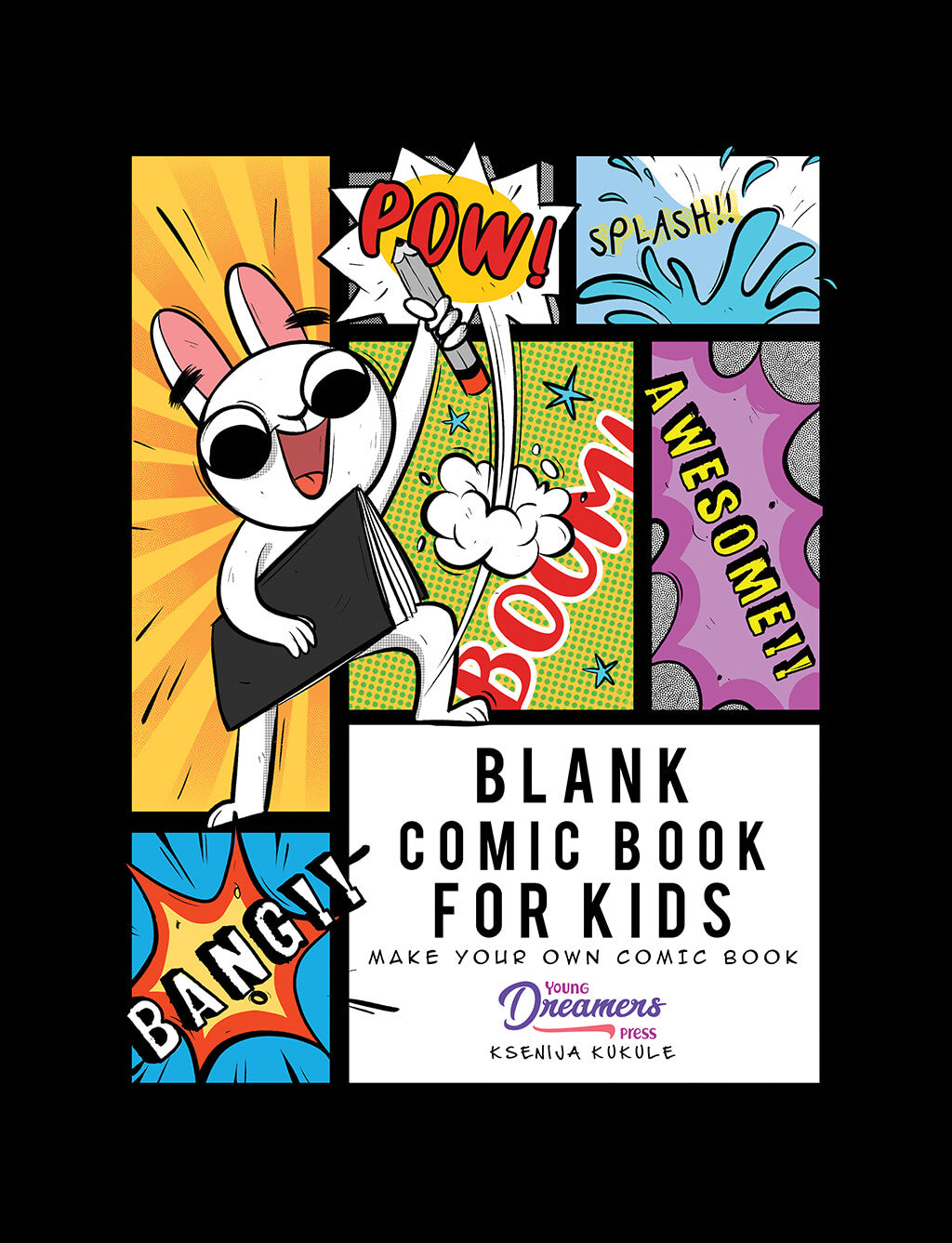 Comic Book Hardback Blank Comic Book for Kids: Make Your Own Comic Book (Hardcover)