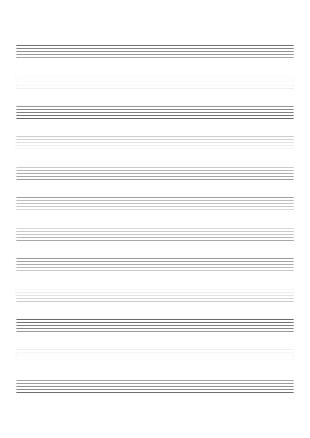 Manuscript Paper: Colour Spectrum | A4 Blank Sheet Music Notebook