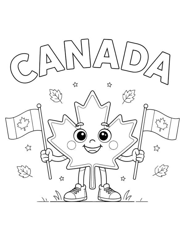 Canada Day — free printable coloring pages for kids