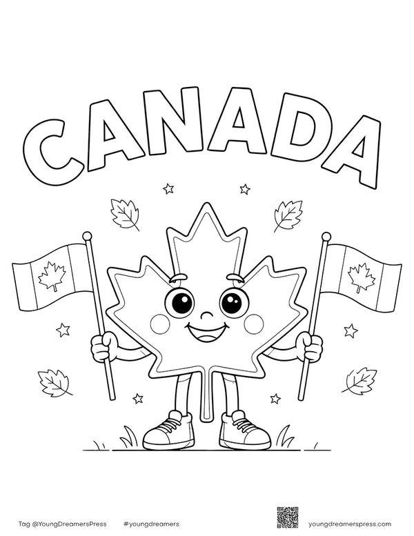 Free printable Free Canada Day Maple Leaf Coloring Page for Kids coloring page for kids