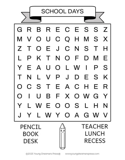 10 Word Searches Ages 3-5