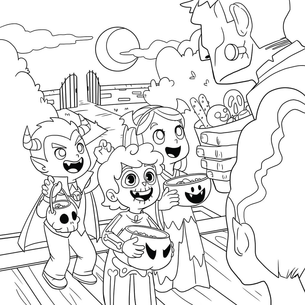 Halloween Coloring Book for Kids