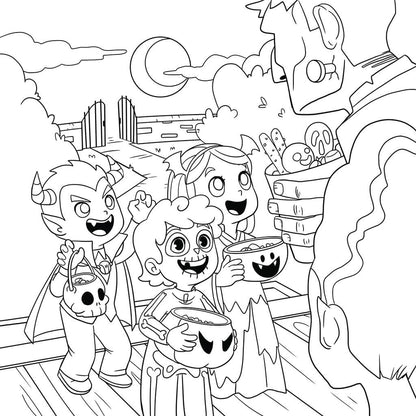 Halloween Coloring Book for Kids