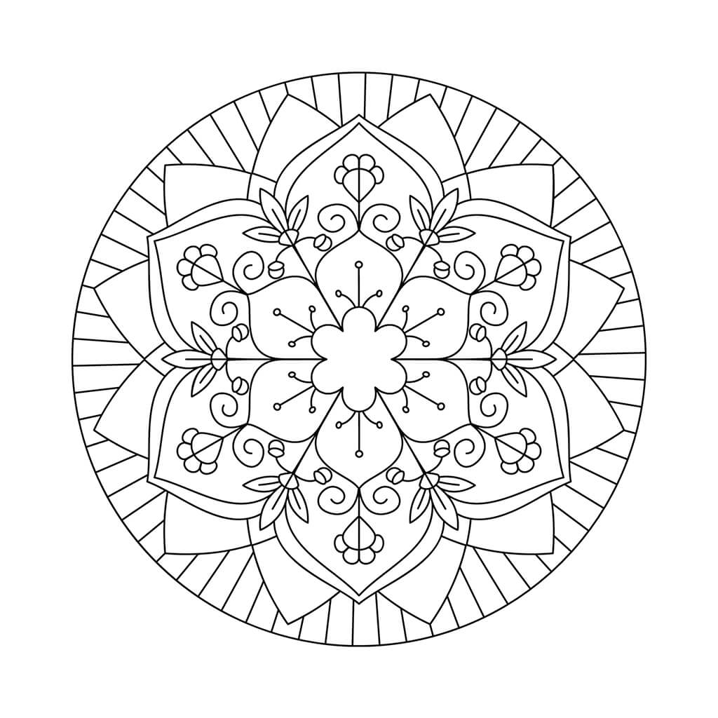 Mandala Coloring Book for Kids