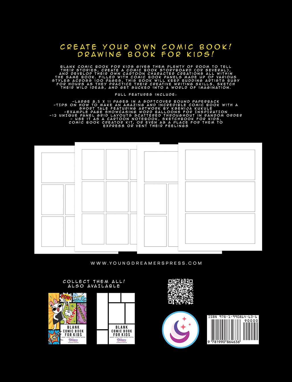 Blank Comic Book for Kids: Super Hero Notebook (Hardcover)