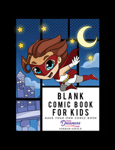 Blank Comic Book for Kids: Super Hero Notebook (Hardcover)