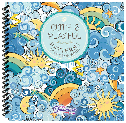 Cute and Playful Patterns Coloring Book (Spiral Edition)