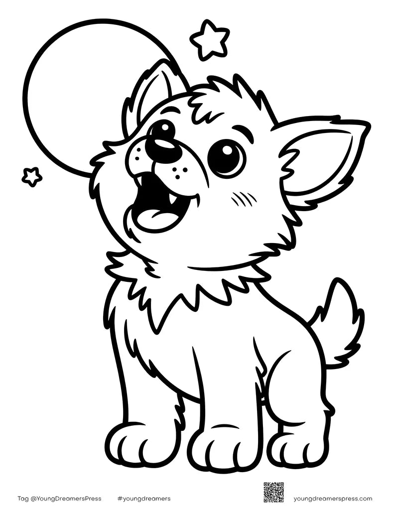 Free Halloween Werewolf Coloring Page for Kids