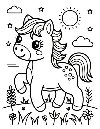 10 Free Horse Coloring Pages
