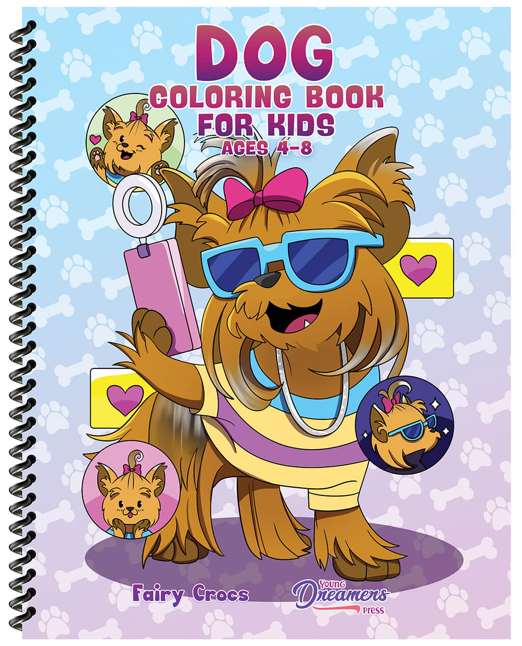 Dog Coloring Book for Kids (Spiral Edition)