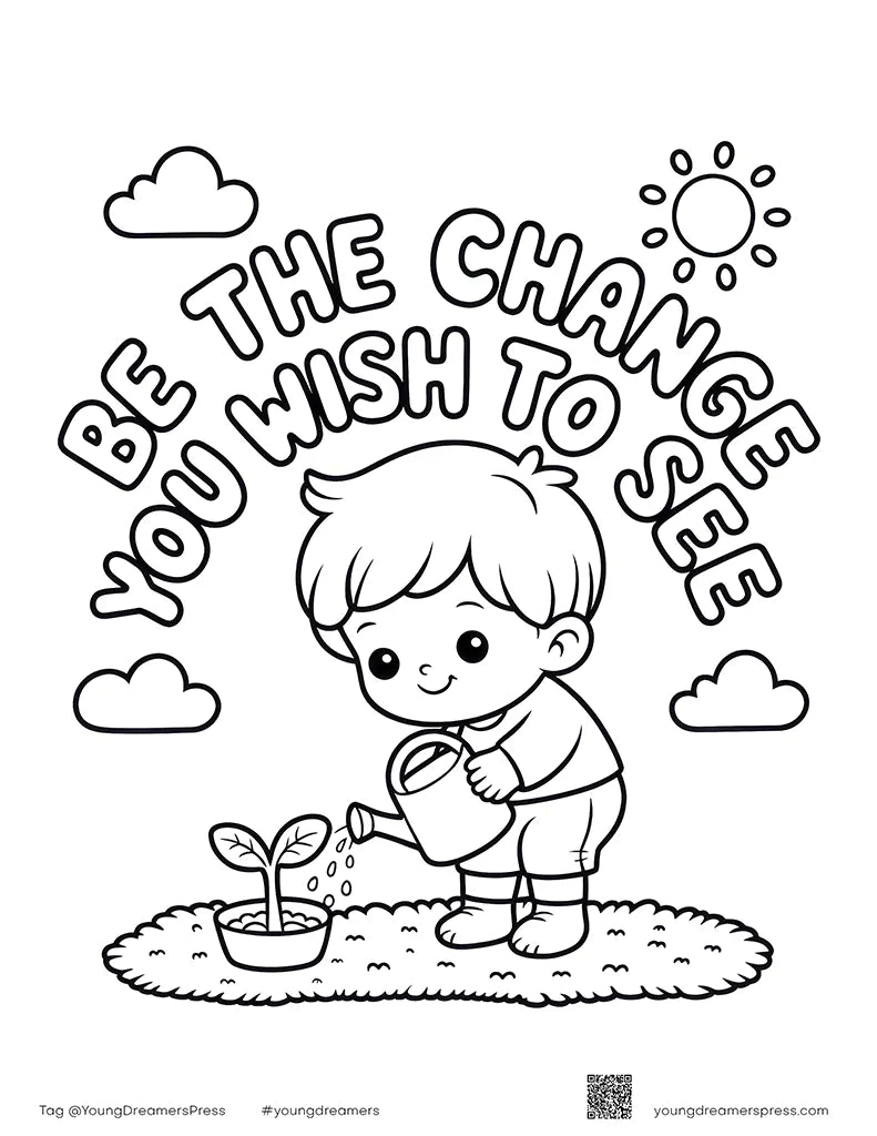 Free Earth Day Be the Change Printable