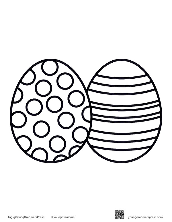 Free printable Free Patterned Easter Egg Coloring Page coloring page for kids