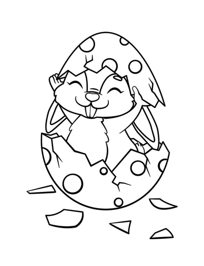 Easter Coloring Book for Toddlers (Spiral Edition)