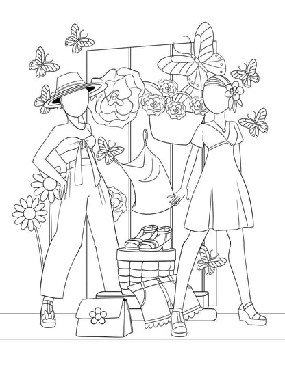 Fashion Coloring Book: For Kids Ages 6-8, 9-12